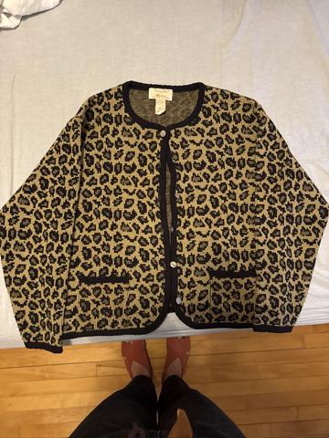 Leopard Print Cardigan