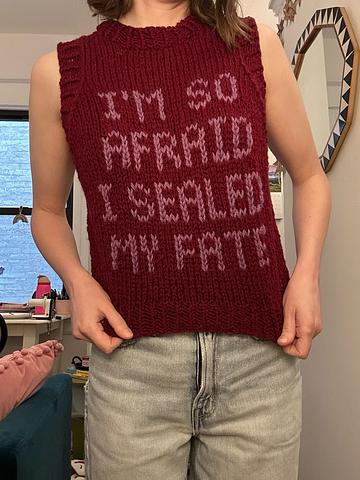 Self drafted sweater vest