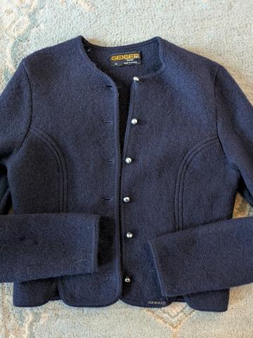 Geiger boiled wool jacket