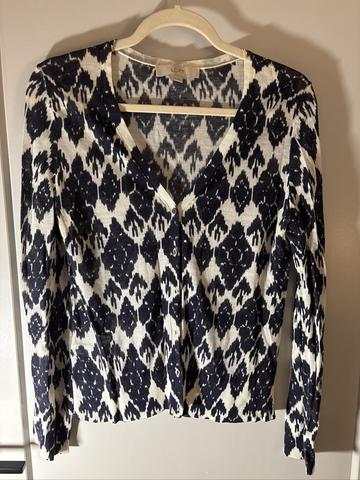 Sheer ikat cardigan