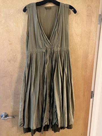 Silk Cotton Moss Dress