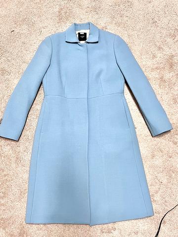 Blue wool coat
