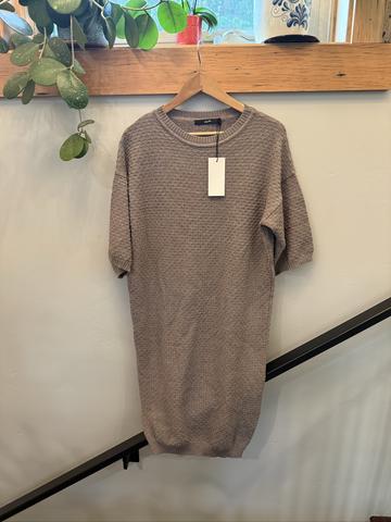 merino short sleeve sweater dress