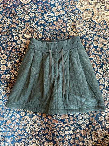 Quilted A-line Skirt