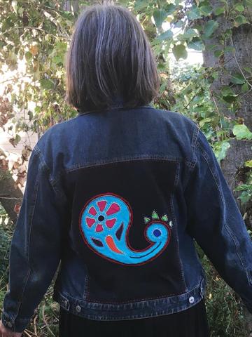 Denim Jacket with appliqué