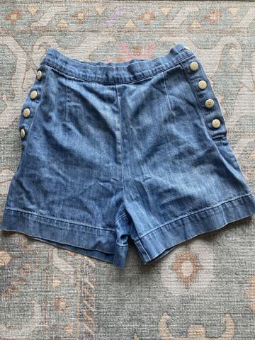 Denim sailor shorts