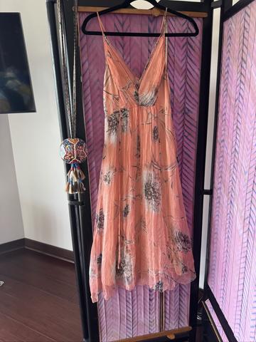 Floral silk dress