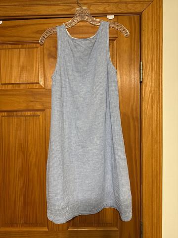 Linen Blend Shift Dress