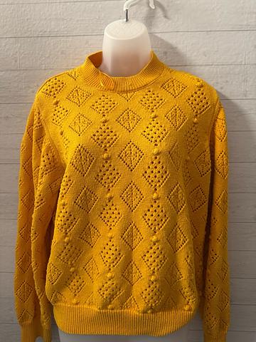 Yellow knit sweater