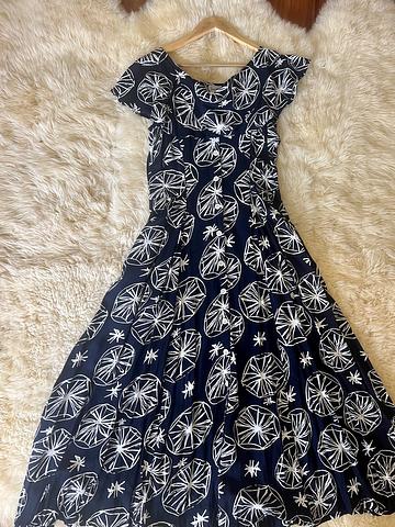 1990s Tangibles floral dress