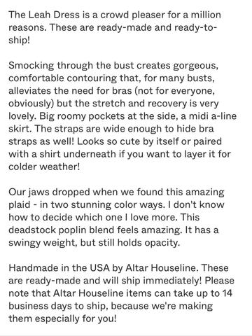 Leah Dress