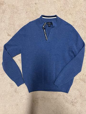 Blue merino wool sweater