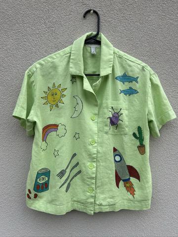 Farrago Boxy Button Up