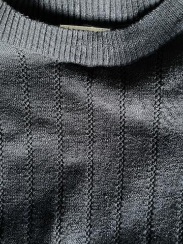 Navy Knit Top