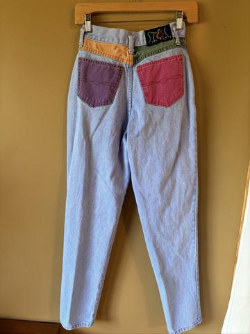 Colorblock Denim Jeans