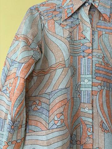 Pastel Hot Air Balloon Novelty Blouse