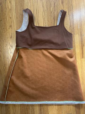 Self drafted mini dress
