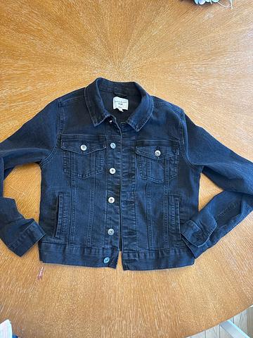 Black denim jacket
