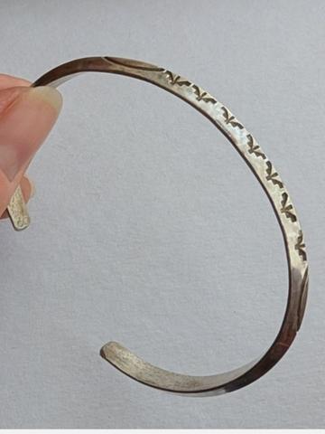 Sterling Silver Stamped Cuff