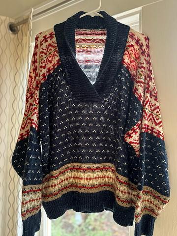Nordic Shawl-collar sweater