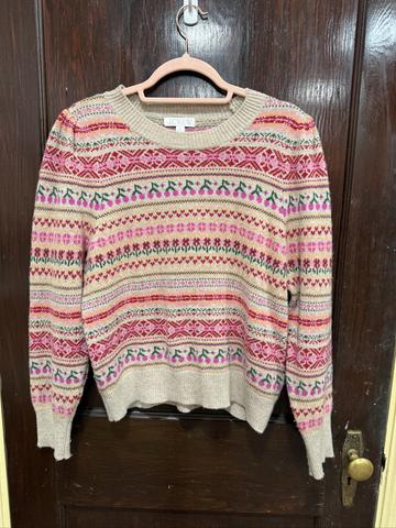 Puff Sleeve Fruit & Floral Sweater