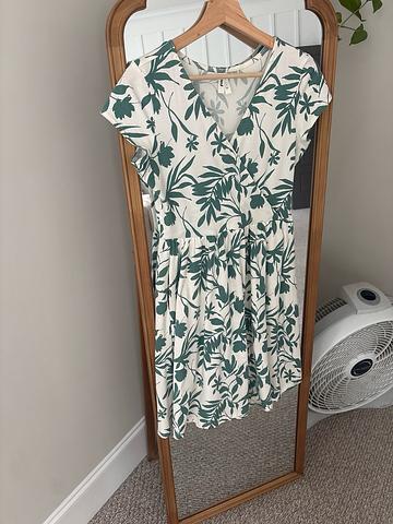 Fit and flare wrap top dress