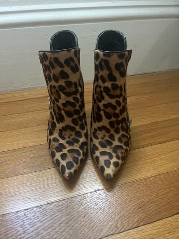 Leopard print boots