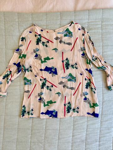& Other Stories Vibrant Print Top