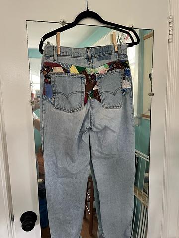 Quilted jeans