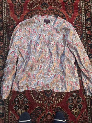 Liberty print paisley blouse
