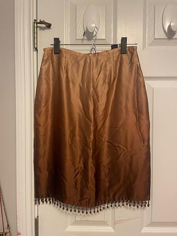 Ombre silk skirt