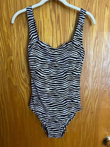 Zebra Print One Piece Bathingsuit