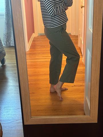 Stand up pants in cropped length