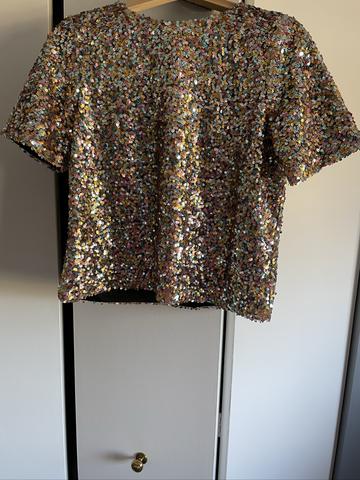 Boxy Sequin Top