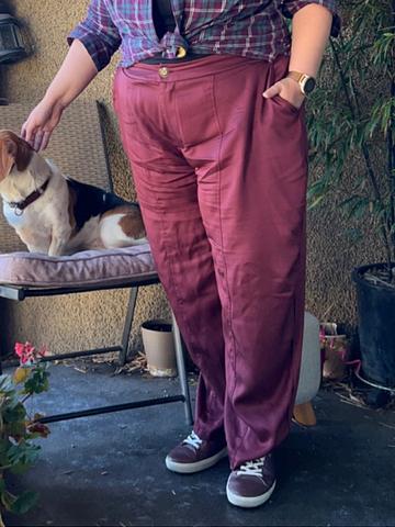 Clydesdale | Lyocell Twill Dress Pants - CUSTOM 20 / Burgundy