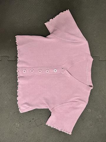 lavender cropped cardigan