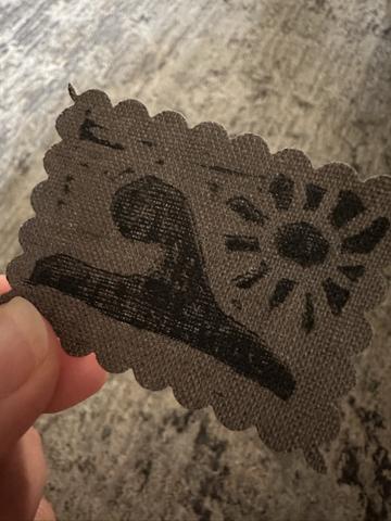 Beach Themed Handmade Iron On Patch