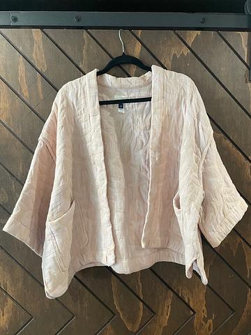 quilted cardigan