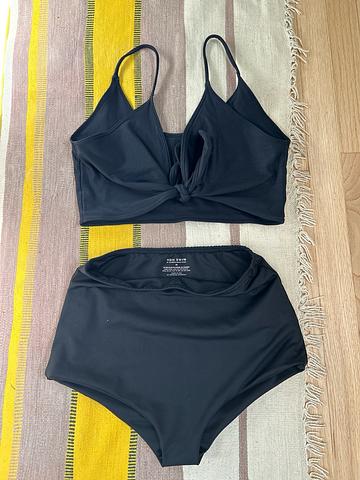 Two Way Swim Top & High Waisted Bottoms