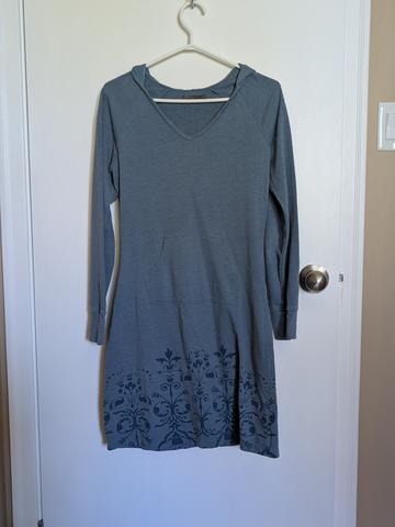 Hooded sweatshirt dress