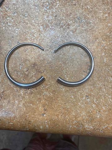 Gauged Hoop Earrings