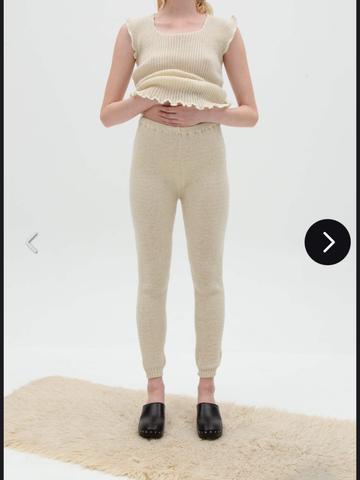 Wool thermal leggings