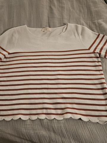 Sezane corentine scalloped sweater