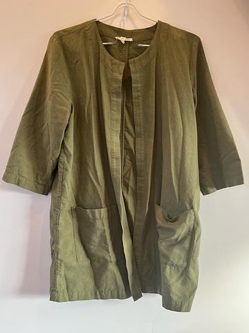 Cotton woven shacket