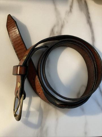 Artisan made leather belt