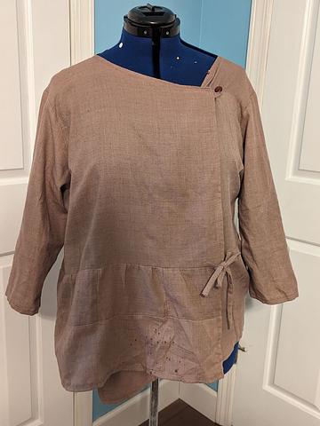 Mauve wrap top