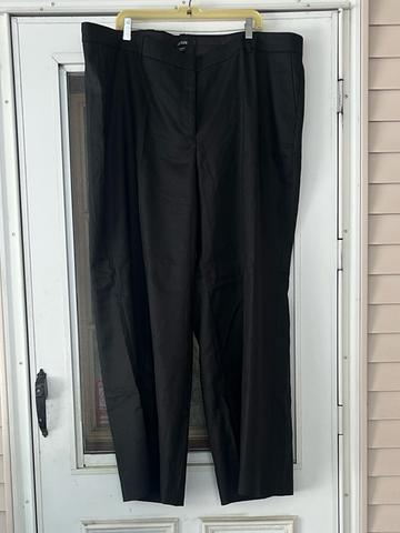 Wide leg linen blend pants