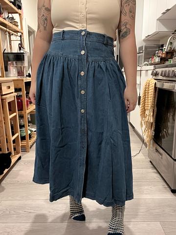 Button down skirt