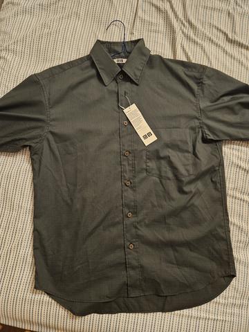 oversized half-sleeve overshirt