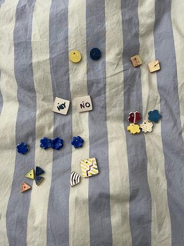assortment of beads